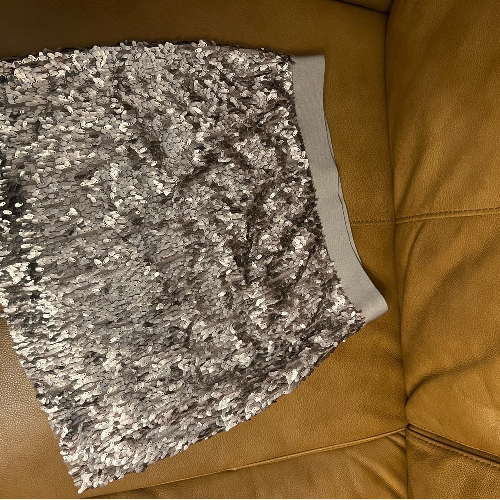 Sequined mini skirt